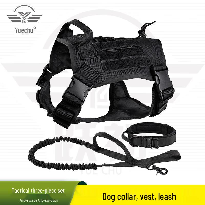 Tactical Dog Vest Harness & Leash Set L