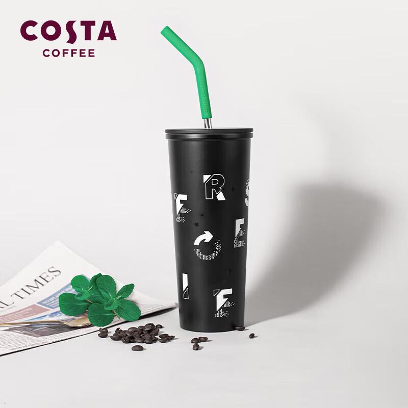 COSTA 710ml Insulated Stainless Steel Straw Tumbler