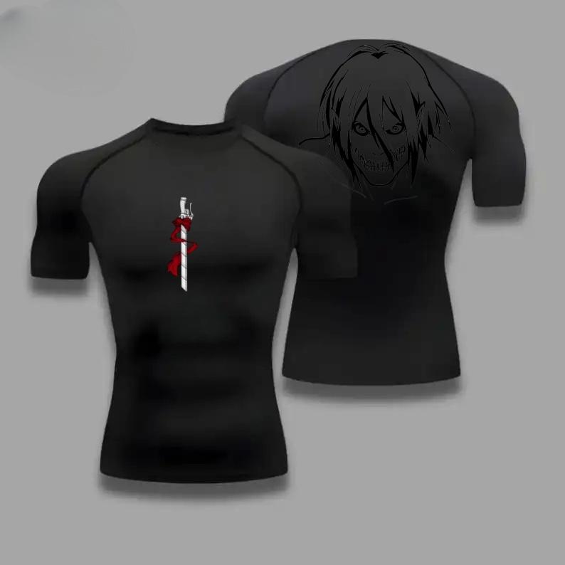 Bequemes Fitness-T-Shirt für Herren mit Rosen-Grafik, atmungsaktives Slim-Fit-Top für Sommer, Gym, Joggen, Training, elastisch, Fitness