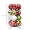 Kerstversieringen: 16-delige Set Onregelmatig Gevormde Geschilderde Kerstballen om op te Hangen, Kerstboomversieringen en Accessoires