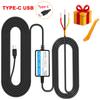 24H Parking Monitoring Car DVR Record Hardwire Kit Mini/Micro/Type-c Port 12V-24V To 5V/2.5A 3.5M Step-down Line Car Accessories