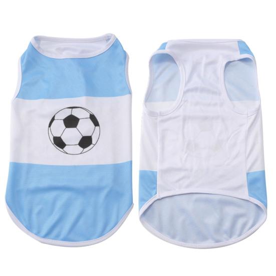 Camiseta de verano para perros con estampado de fútbol, ​​chaleco sin mangas para cachorros, ropa suave y transpirable para perros pequeños y medianos, gatos.