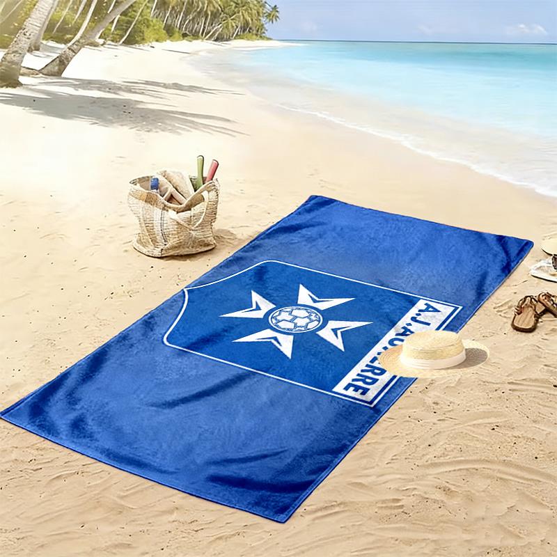 AJ Auxerre Print Beach Towel, Large Soft Quick Dry Towel for Beach Camping Swimming