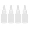 100 Pcs Plastic Squeeze Bottle 30ml Small Translucent Liquid Dispensing Bottle with Scale for Travel Picnic Arts