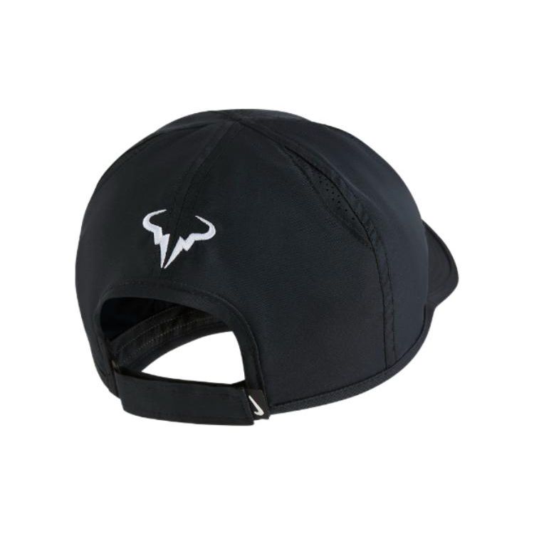 Nike Horn Symmetrical Logo Polyester Duckbill Cap Unisex Hats Black FB5600-010