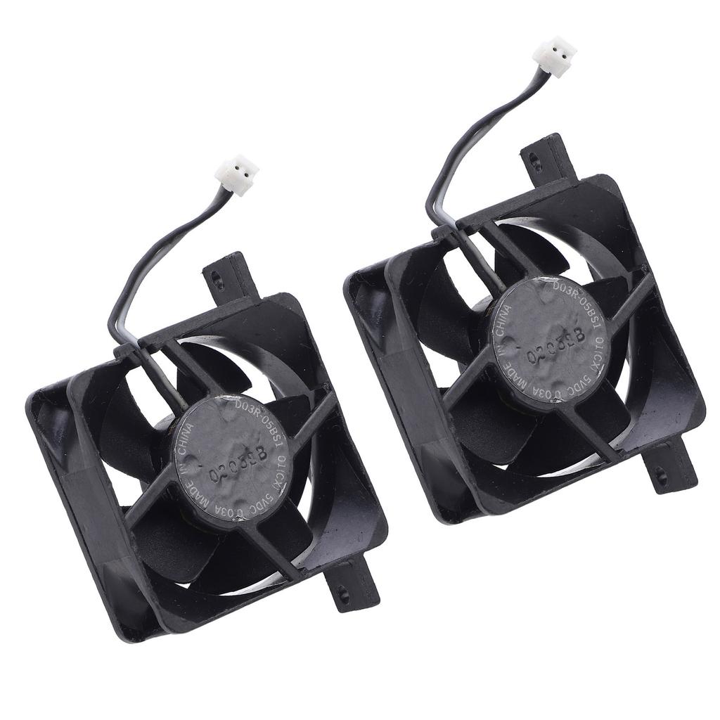 2pcs Game Console Internal Cooling Fan Good Heat Dissipation Built in Cooler Replacement