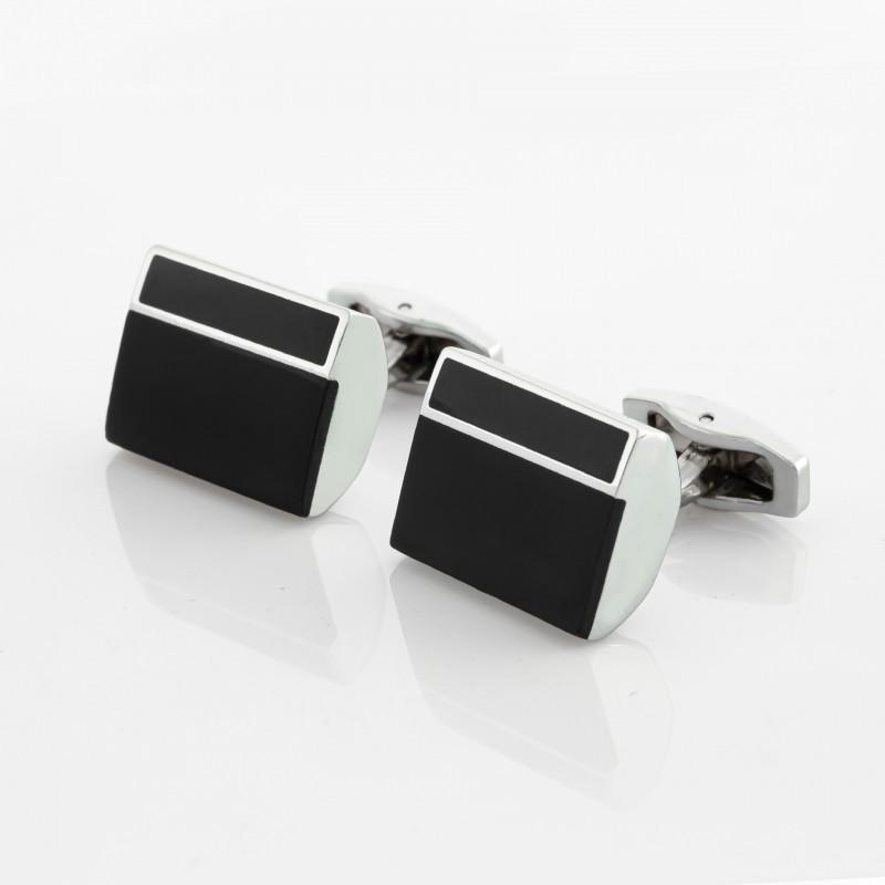 Rectangular Enamel Drip Metal Shirt Cufflinks Men s French Pure Natural