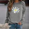 Women's Sweater Crew Neck Casual Loose Pullover Printed Long Sleeve Comfortable Long Sleeve T-Shirt