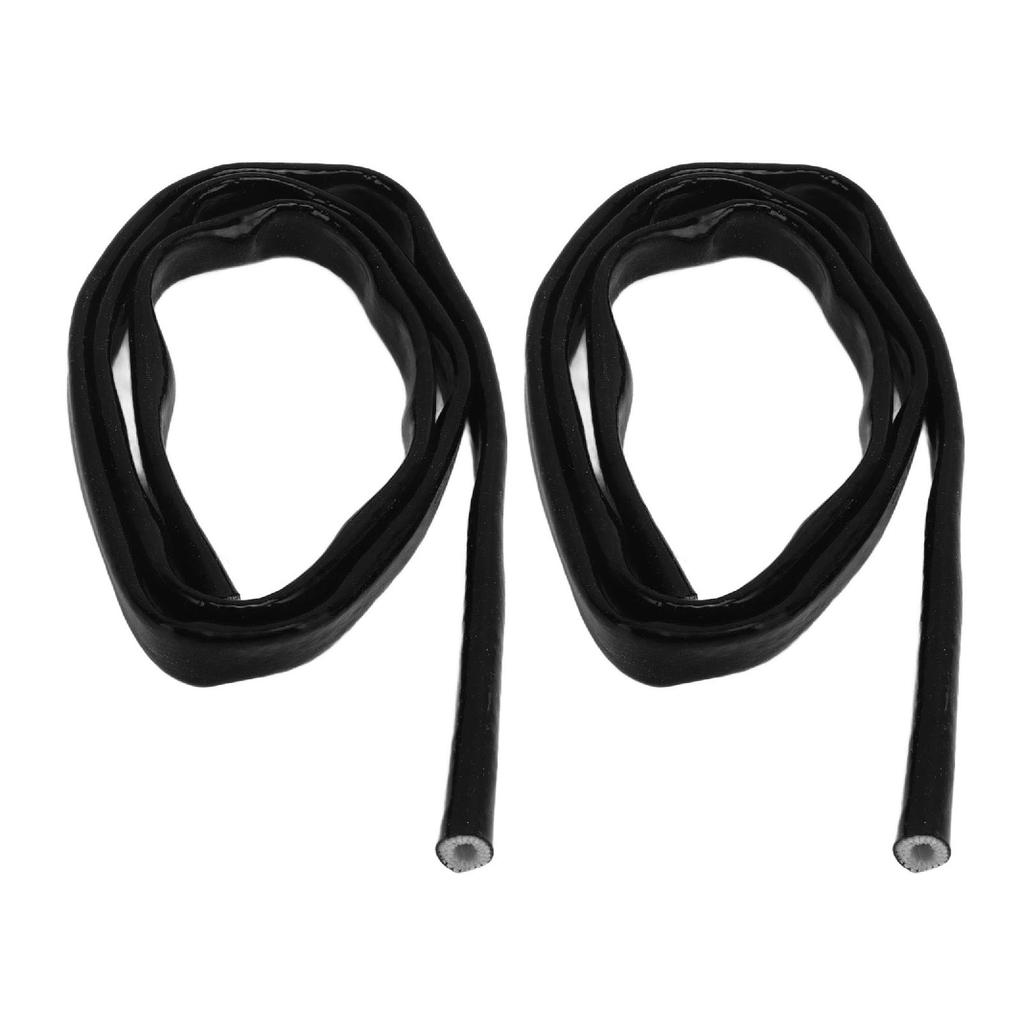 3.3ft Fuel Line Heat Shield Silicone Fiberglass Fire Proof Oil Line Heat Shield Black
