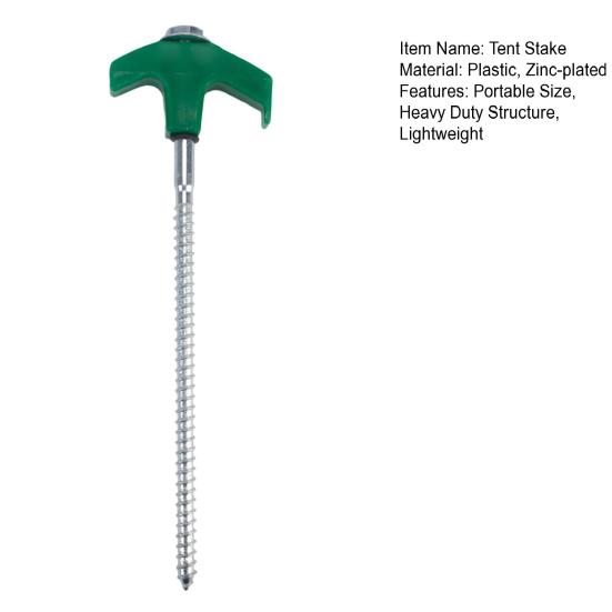 Screw-in Tent Stake Glow-in-the-dark Heavy Duty Outdoor Garden Yard Patio Lawn Camping Tarp Canopy Windproof Threaded Ground Spike Tent Peg