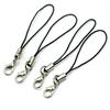 100 Pcs Black Mobile Cell Phone Lanyards Cords Straps Lariat with Lobster Clasps