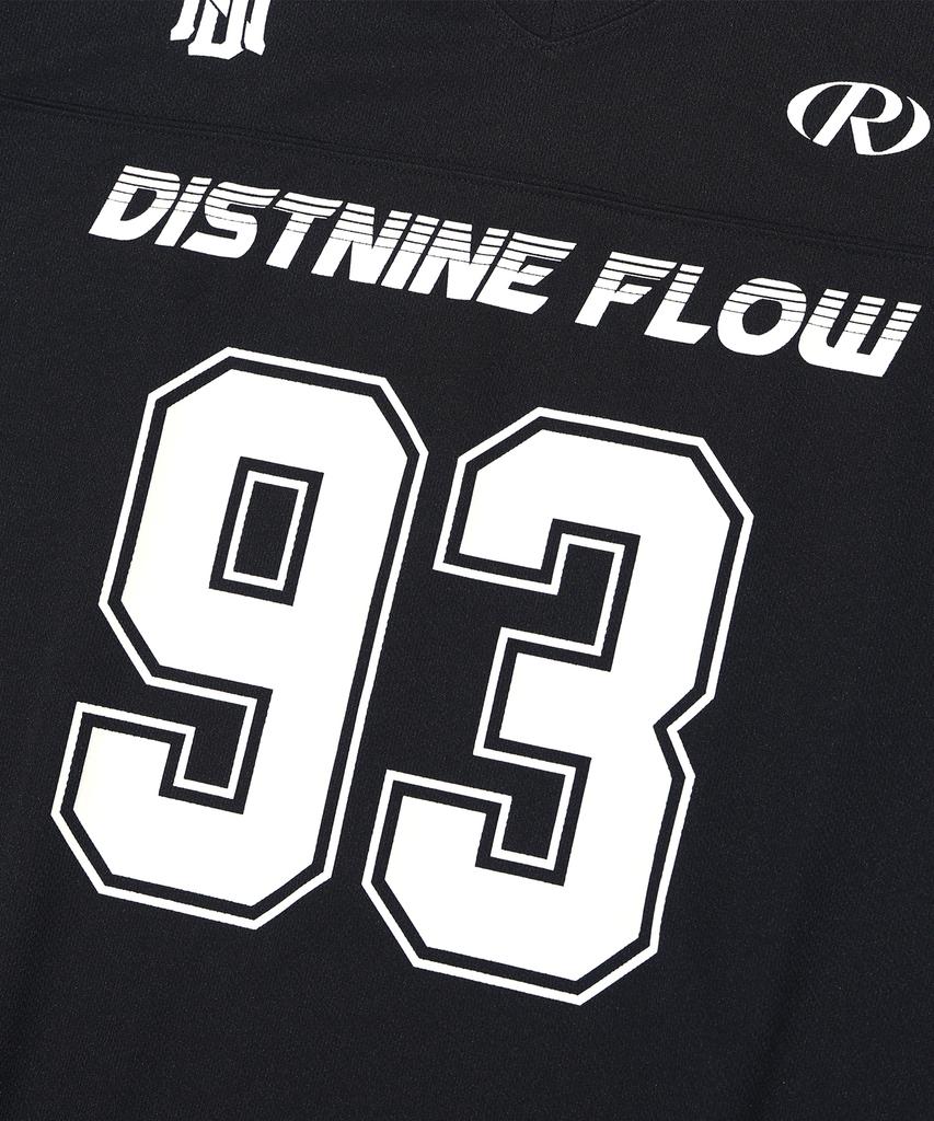 DISTN9NE Mesh Rugby Jersey Oversized Short Sleeve Tee Lq2Tu304_Black