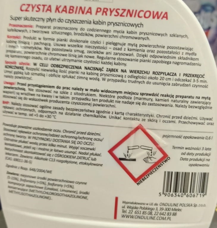 Feda shower cabin cleaning foam 06l