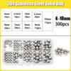 304 Stainless Steel Ball High Precision Bearing Ball Small Smooth Solid Bead Ball Round Bead Dia 2mm-10mm MTB Kid Bike Scooter