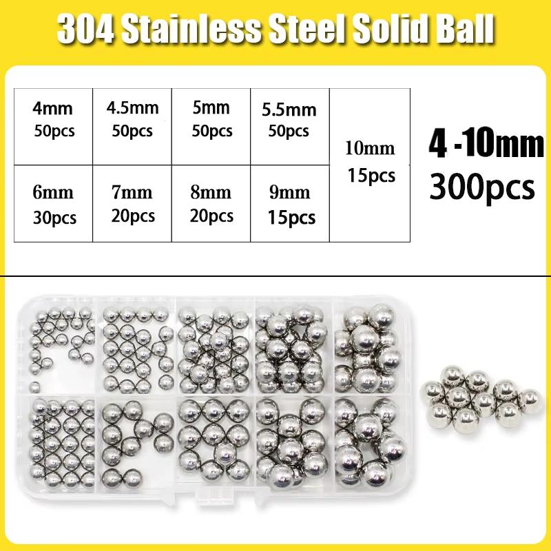 304 Stainless Steel Ball High Precision Bearing Ball Small Smooth Solid Bead Ball Round Bead Dia 2mm-10mm MTB Kid Bike Scooter