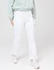 DOYOUKNOWMC 25Ss Thin Cotton Spandex Waistband Semi-Bootcut Autumnal Light White Pants