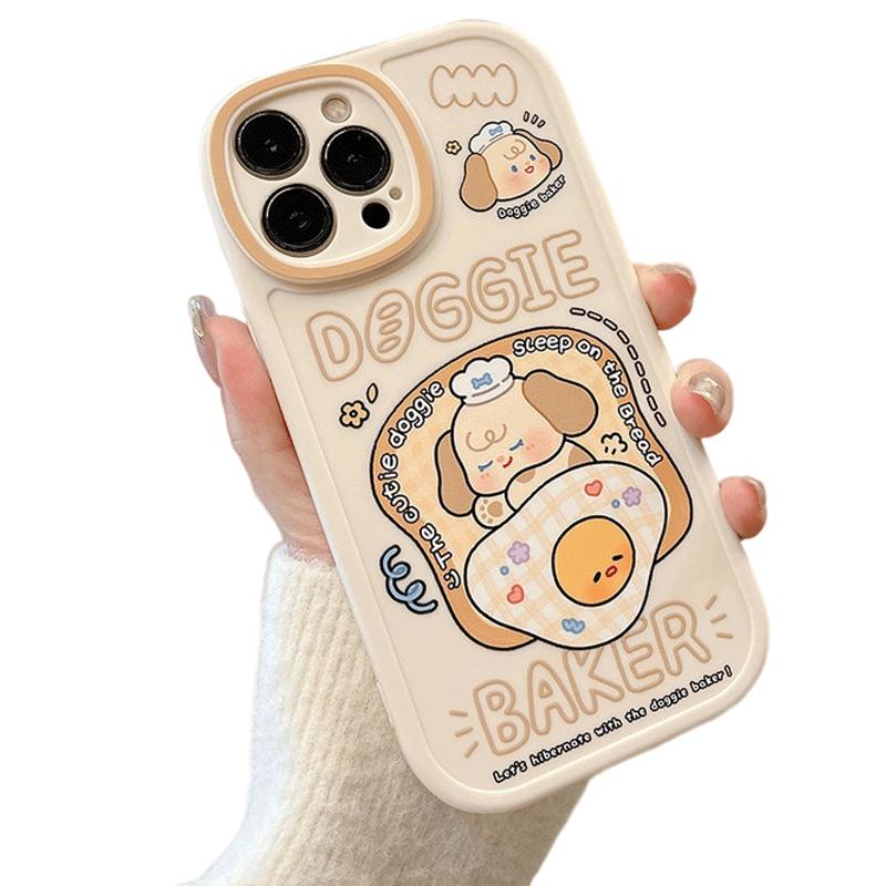 

Мультяшный силиконовый чехол с милым принтом собачки, защитный чехол для телефона iPhone Samsung