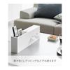 Yamazaki Jitsugyo Hanging Tissue Case & Dust Box White W44.6 x D7.6 x H14.3cm (Hook not included) Tower Tissue Cover with Trash Can 1458