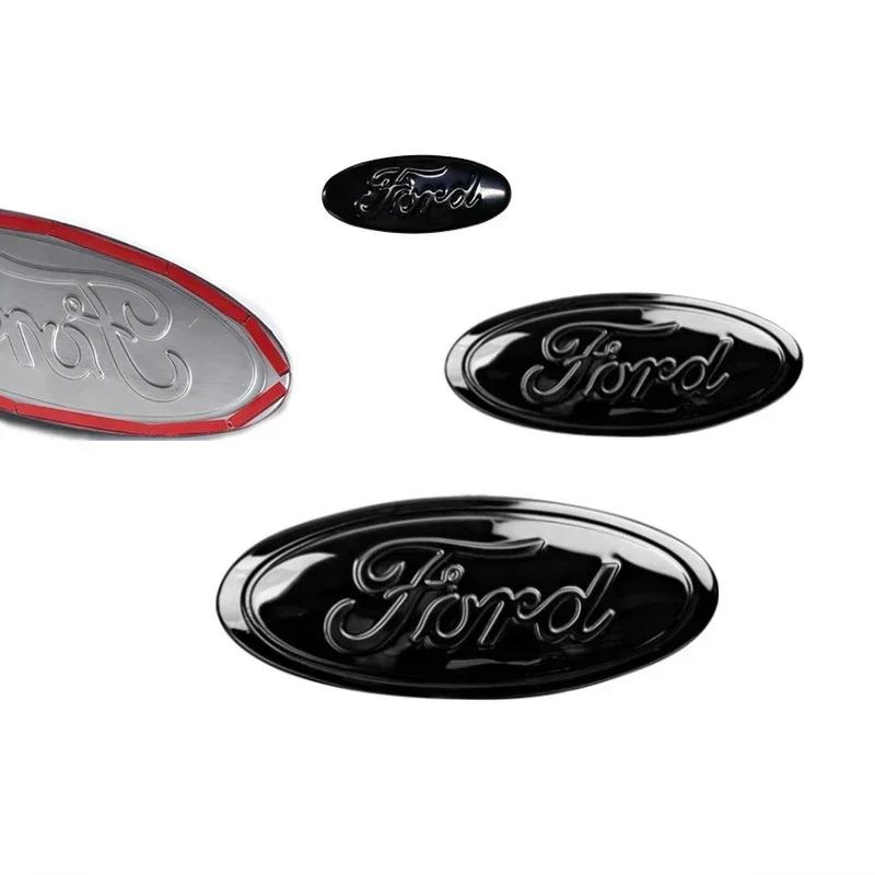 Autoaufkleber Ford Front Heck Emblem für Ford Edge STline Kuga Focus Hatchback Limousine Mondeo Taurus Escort Auto Wappen Lenkrad