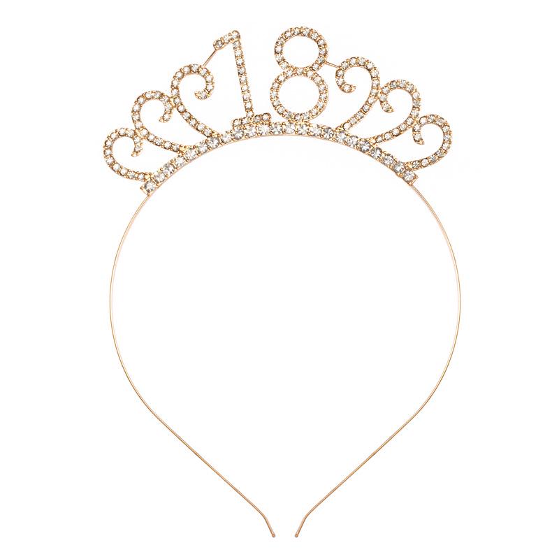 New Birthday Crown Headband - European & American Style for 1st Birthday Party