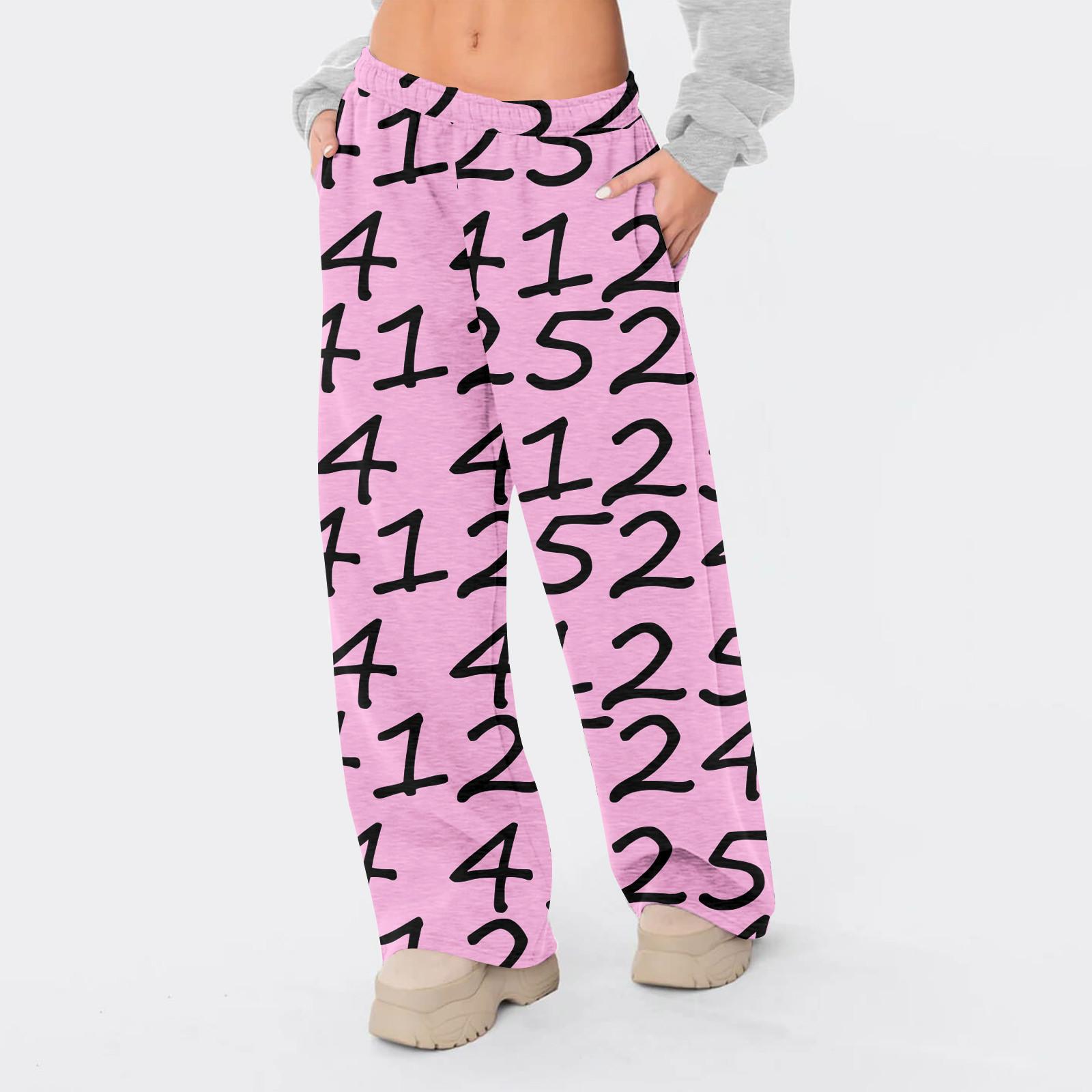 

Женская рабочая одежда, спортивные штаны, повседневные свободные флисовые брюки для бега с высокой талией, женские спортивные штаны, повседневные брюки, штаны для йоги, домашняя одежда L розовый