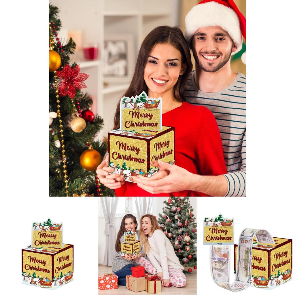 Christmas Party Atmosphere Prop Gift Box For Holiday Decorations