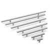 10pcs Stainless Steel Kitchen Cabinet Door Handle, Brushed Steel T Handle for Wardrobe Door Kitchen Drawer Door Handle