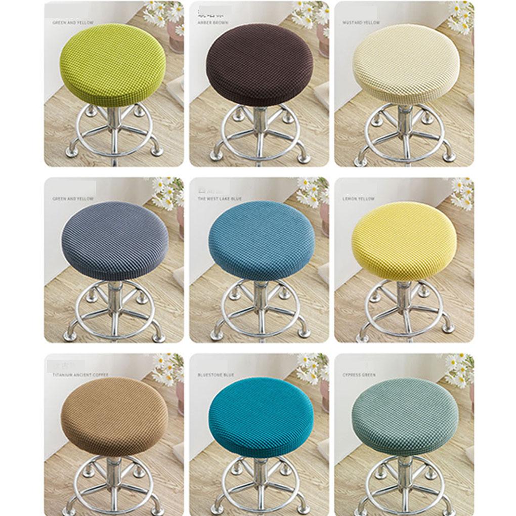 Runde Hockerabdeckung, die Langlebigkeit und lebendige Farben gewährleistet Kissenbezug waschbare Barhockerbezüge