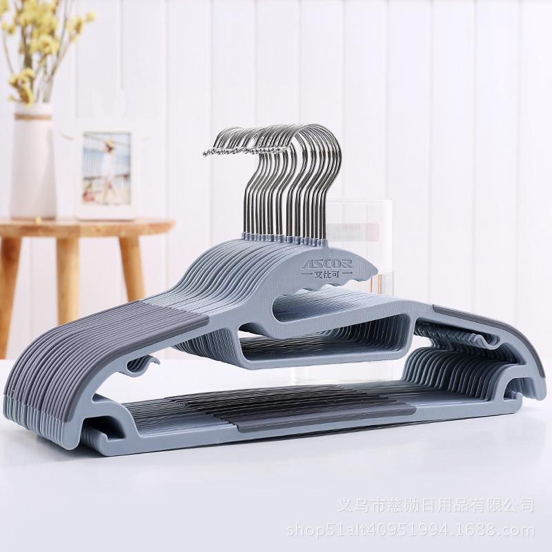 Multi-Functional Plastic Clothes Hangers for Home Non-Slip No-Trace Coat Hangers Bulk-Pack Clothing Hooks for Drying Hanging