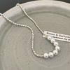 Light Luxury Niche Broken Silver Pearl Necklace New Simple Design Choker High-end Versatile Necklace