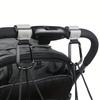 Kinderwagenhaken-Clip für Kinderwagen, Einkaufswagen & Taschen - Langlebiges Kunstleder Universelles Hängezubehör mit sicherem Verschluss
