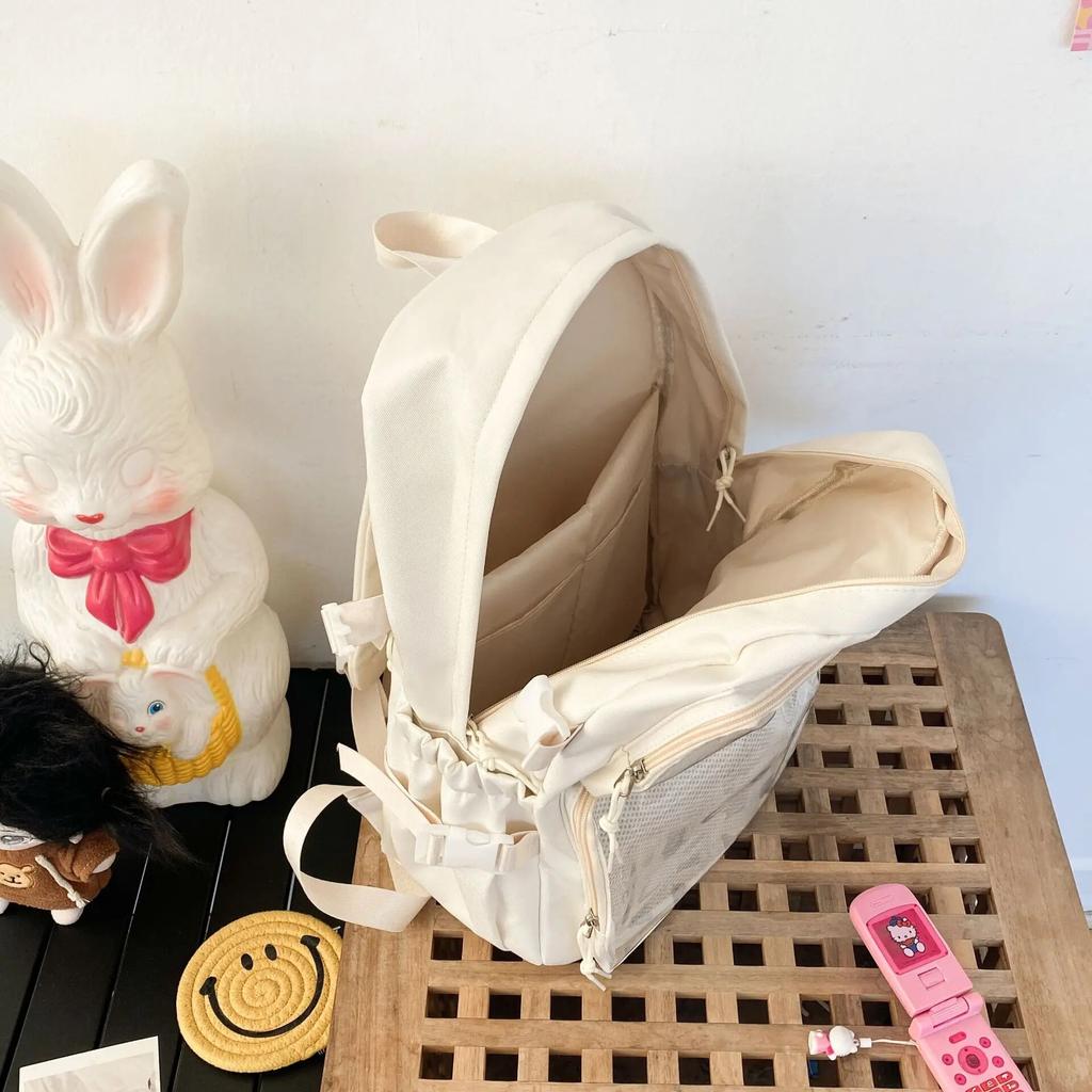 Japonský batoh Kawaii Itabag Women Novinka 2024 Transparentní Batoh Dámský Velkokapacitní Batoh Ita Školní tašky pro vysokoškoláky JK
