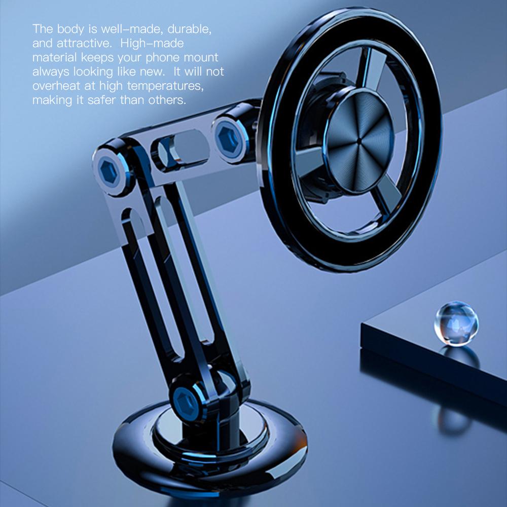 Магнитный держатель телефона для автомобиля с гибким основанием — фото 3