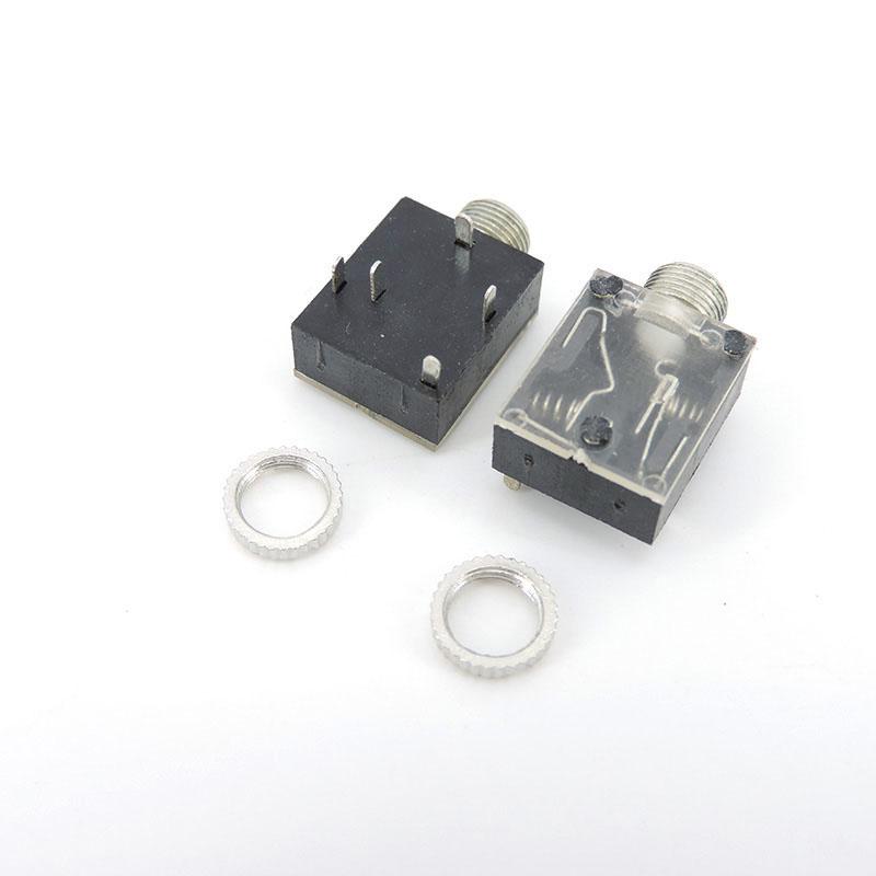PJ-324 3.5mm Female Headphone Jack 5 Pin PCB Mount Stereo 3pole Audio Plug Power Socket Connector Headphone Jack for PC