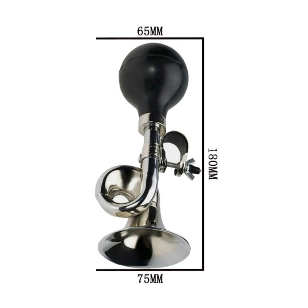 Silver Bike Snail Air Horn Squeeze Rubber Bike Bugle New Bicycle Bell
