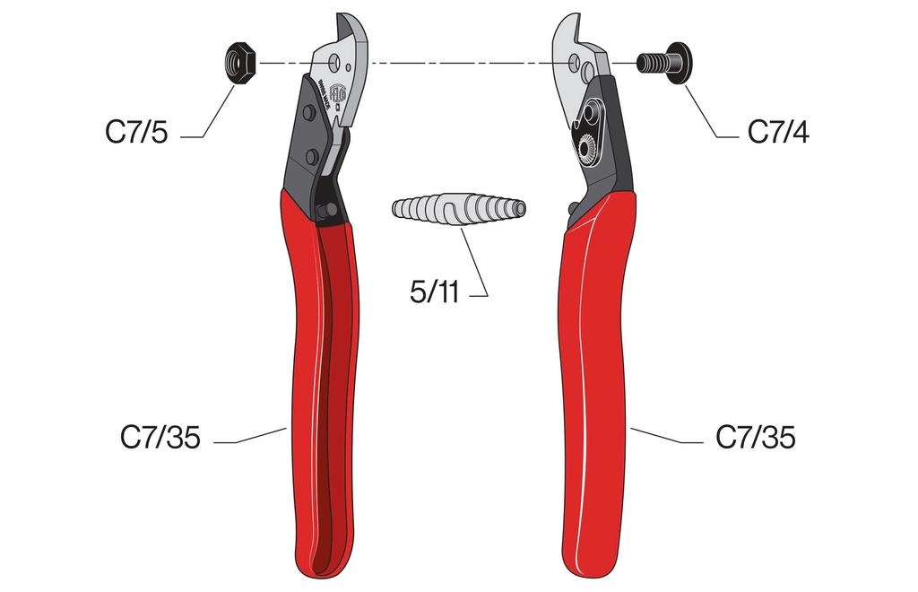 FELCO Cable Cutter C3 190mm FELCOC3