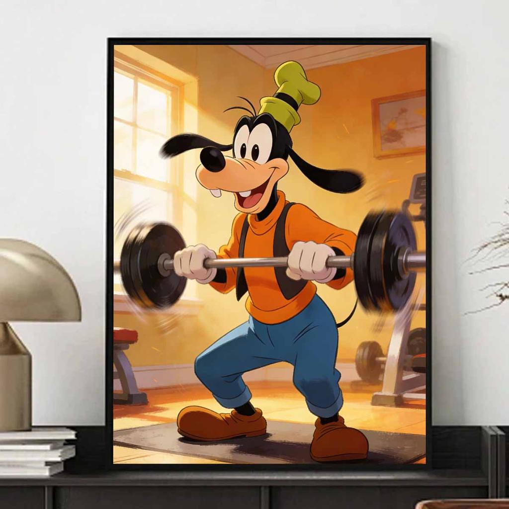 Disney Goofy fitness gym weightlifting diamond painting full diamond art kit handmade diy home decoration gift