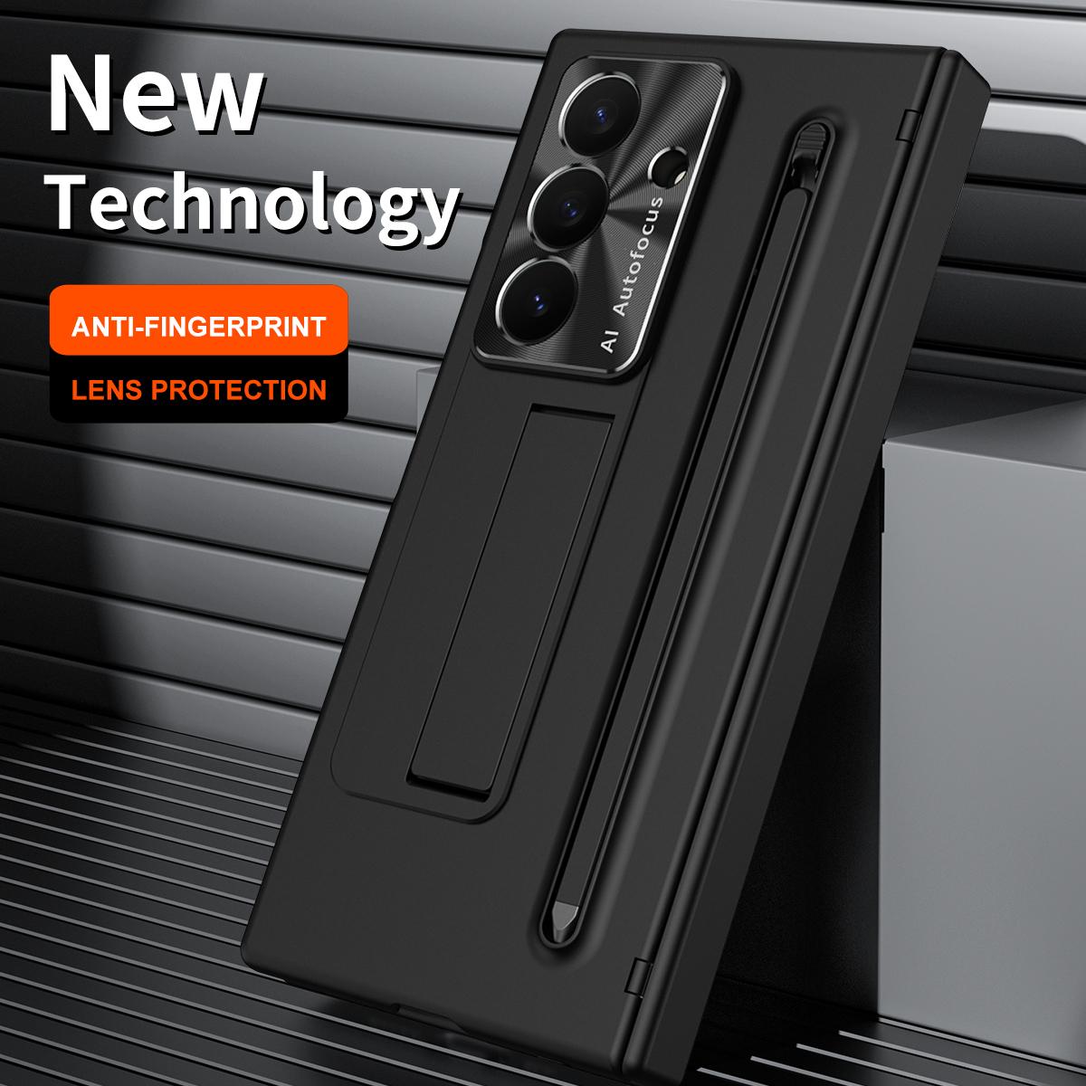 Case For Phone Yulin-003 For Samsung Galaxy Z Trifold Phone Case, With Tempered Glass, Integrated Stand, With Pen And Pen Slot, Fingerprint-Resistant