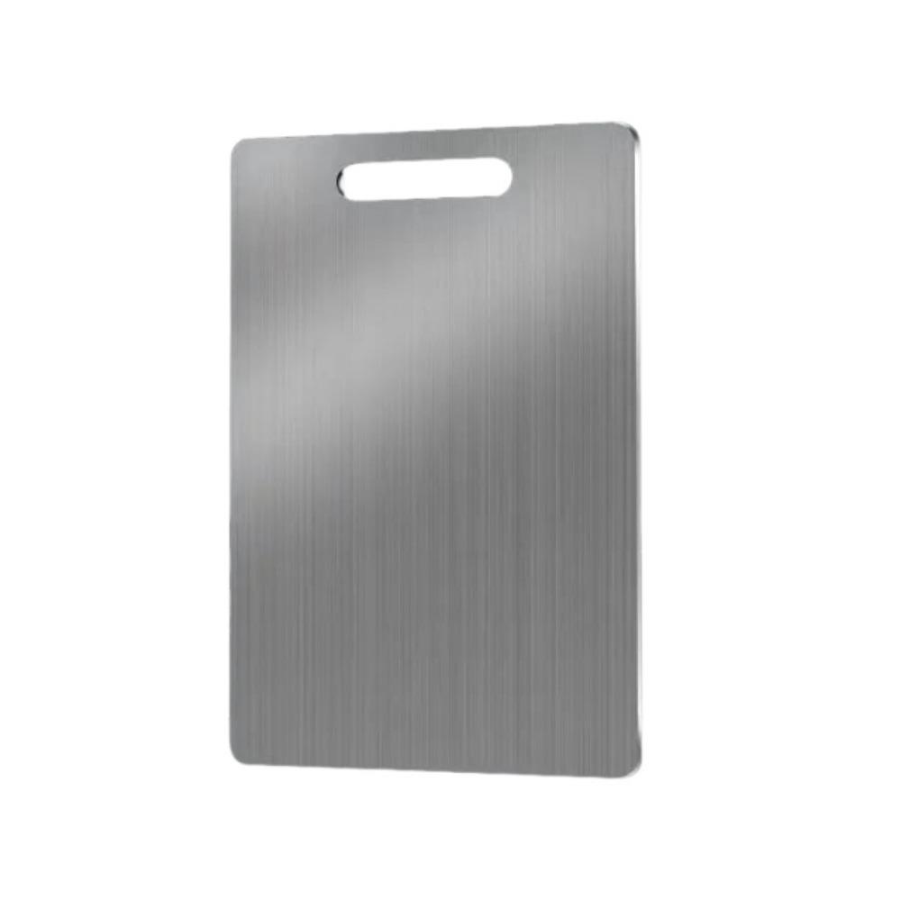 

Easy to clean Stainless Steel Cutting Board Stainless Steel Food-grade Cutting Board Household 24x15cm срібний