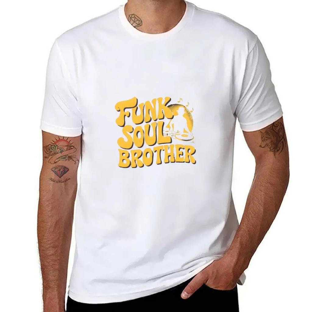 Fatboy Slim Funk Soul Brother Tribute T-Shirt Street Wear Anime Vintage T Shirt Men