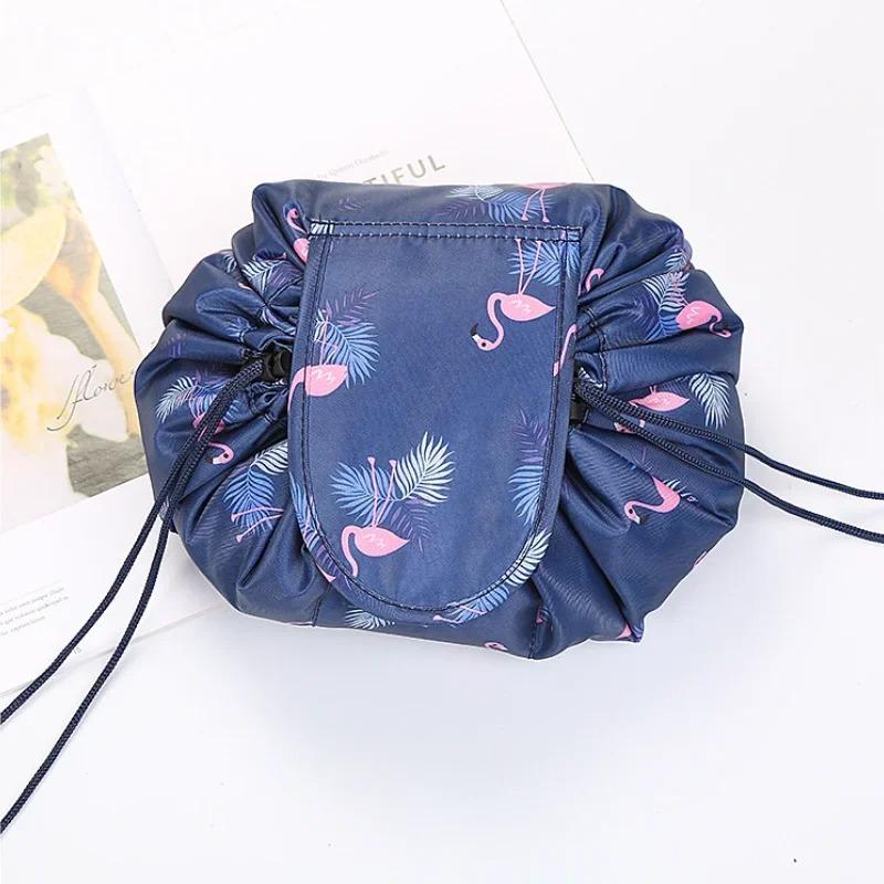 Frauen Kordelzug Kosmetiktasche Reise Lagerung Make-Up Tasche Organizer Weibliche Make-Up Tasche Tragbare Wasserdichte Kulturbeutel Schönheit Fall