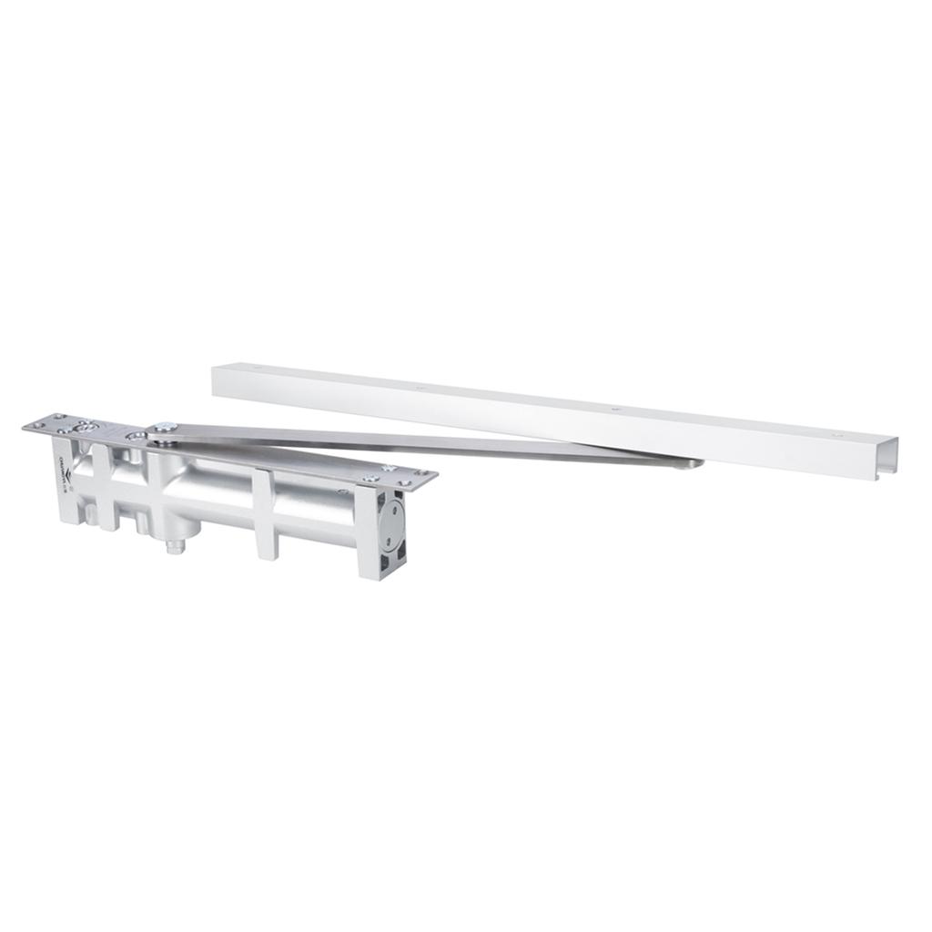 Aluminum Automatic Positioning Concealed Hydraulic Buffer Door Closers 80KG Hardware Fittings