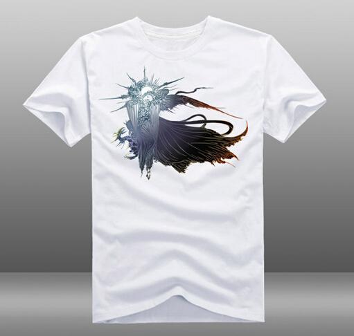

Anime Unisexs Casual Game Final Fantasy XV FF15 White 100 Cotton Short Sleeve ONeck Tshirt Tops Tees Shirts 3 Styles 4XL