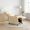 Recliner Chair Cream Fabric