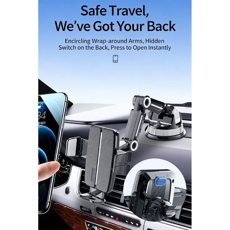 Car Phone Holder for Phone 17 16 15 14 Car Dashboard Mount Cellphone Holder Rotating Suction Cup Phone Stand