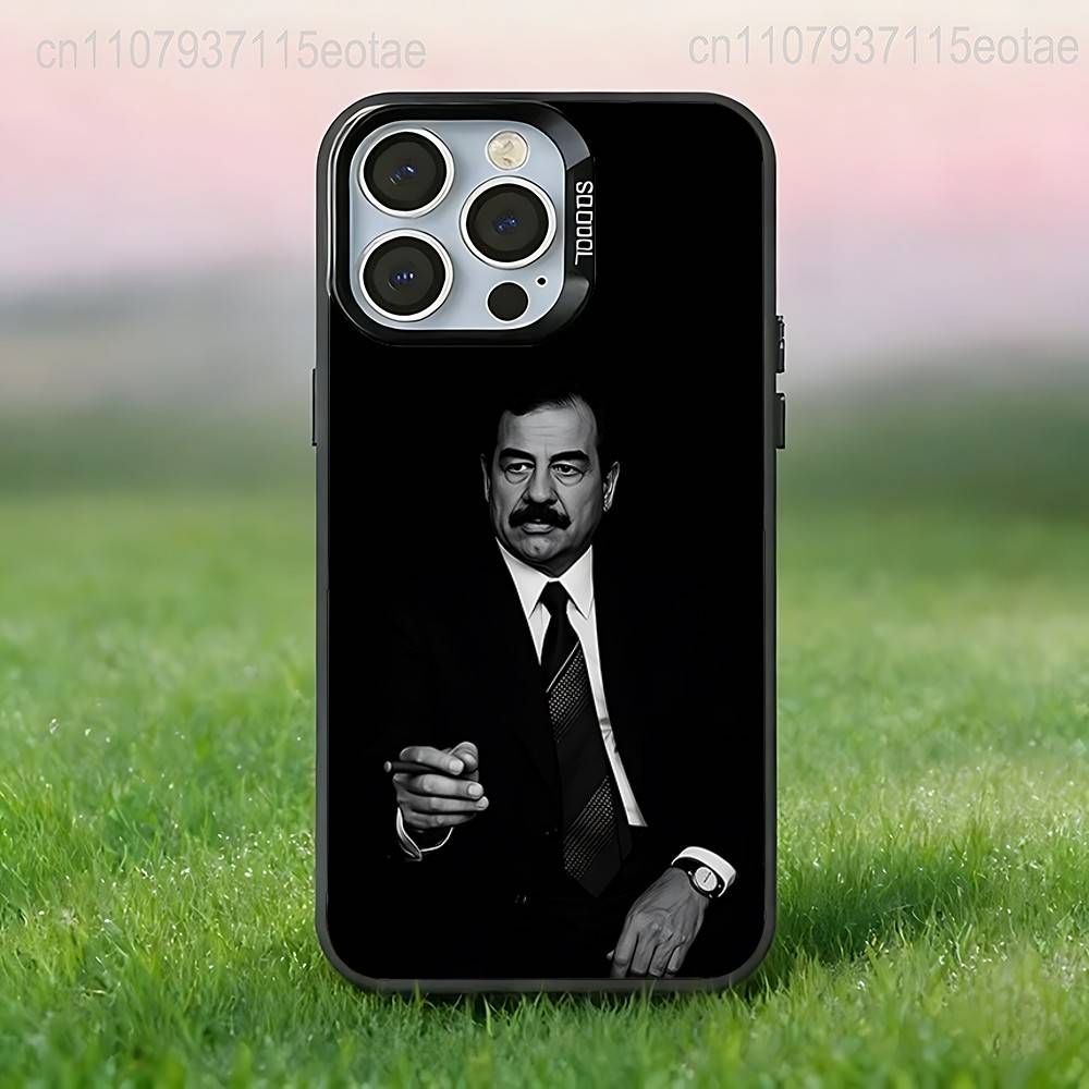 S-Saddam H-Hussein Phone Case For iPhone 17,16,15,14,13,12,11,Pro,XS,Max,Plus,Mini,SE4,E Black Matte Shockproof Cover