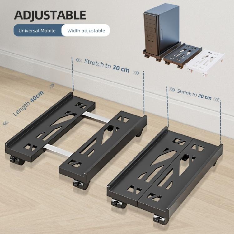CPU Stand Flexible Computer Chassis Stand with Ventilated Base and Simple Assembly PC Tower Stand Organization