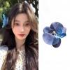 10pcs Summer Phalaenopsis Flower Hair Clip Simulated Floral French Fashion Barrettes Color Girls Headwear Bobby Pin Accessories