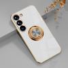 For Samsung Galaxy S23+ Case Precise Cutouts 6D Electroplating TPU Phone Cover with Ring Holder