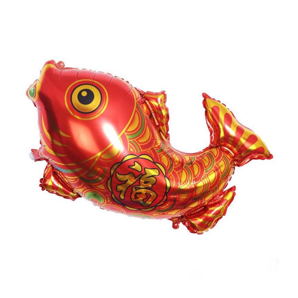 Decorative Chinese New Year Balloon Big Size Maroon Blessing Bag Balloons  Spring Festival